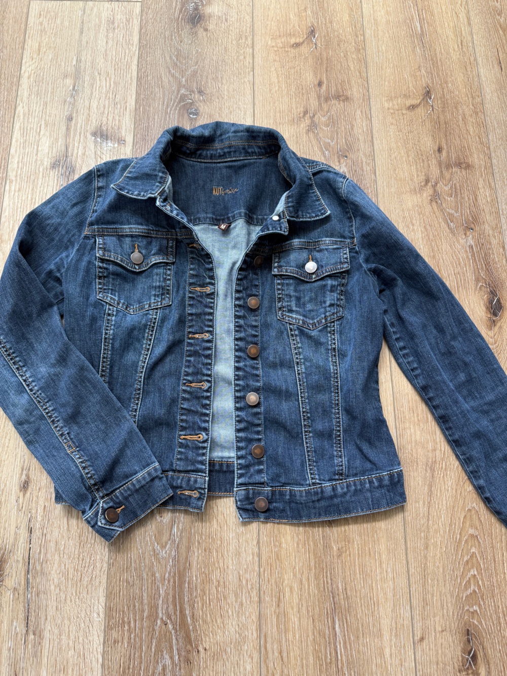 Kut from the Kloth Dark Blue Denim Jean Jacket